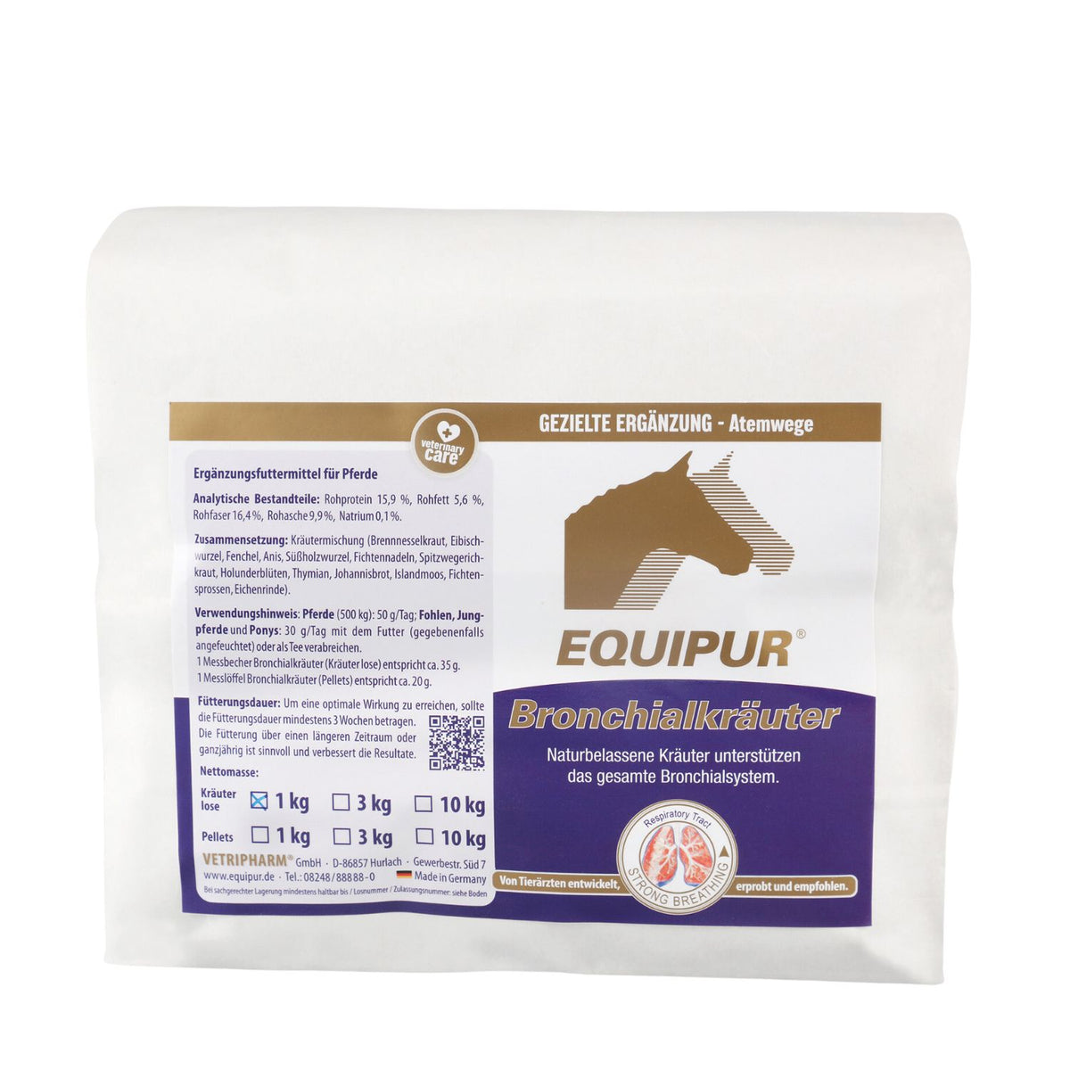 EQUIPUR Bronchialkräuter 1000g Kräuter lose