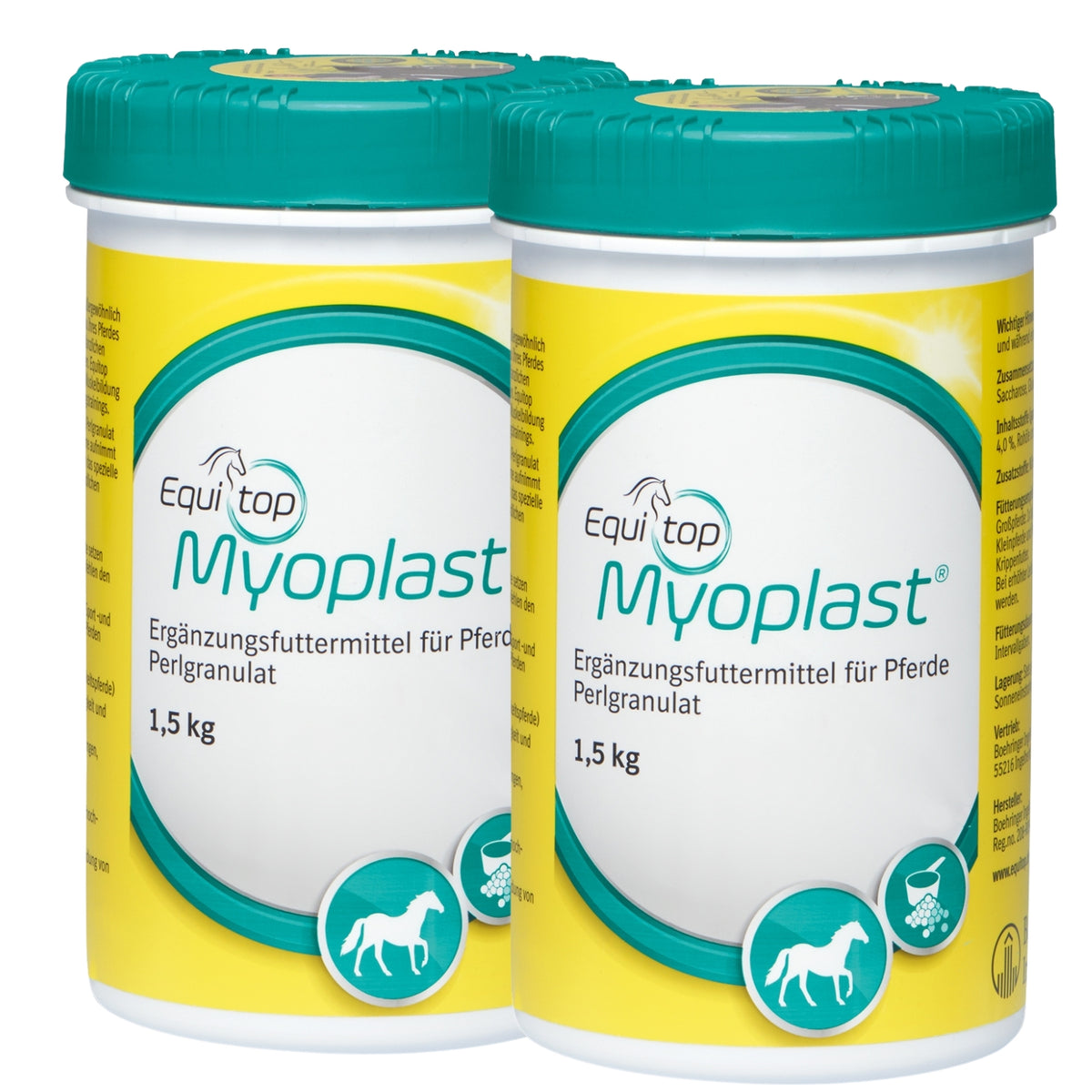 Paket 2x Equitop Myoplast 1,5kg Muskelaufbau Granulat