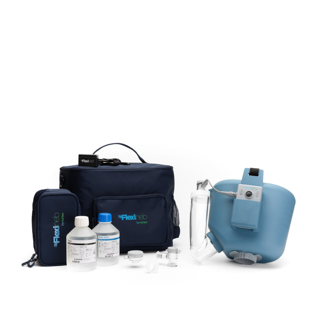 Flexineb E3 Inhalator für Pferde Komplettset Small Blau