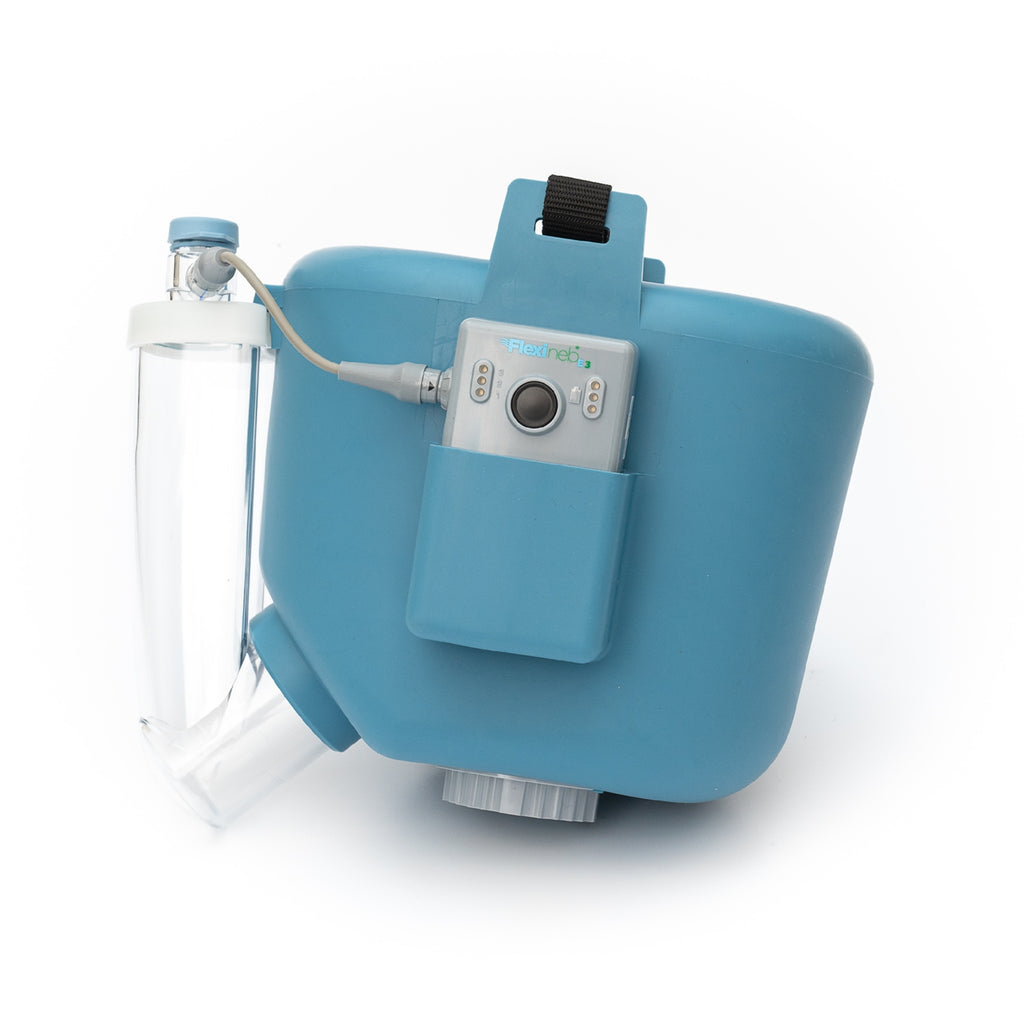 Flexineb E3 Inhalator für Pferde Komplettset Large Blau