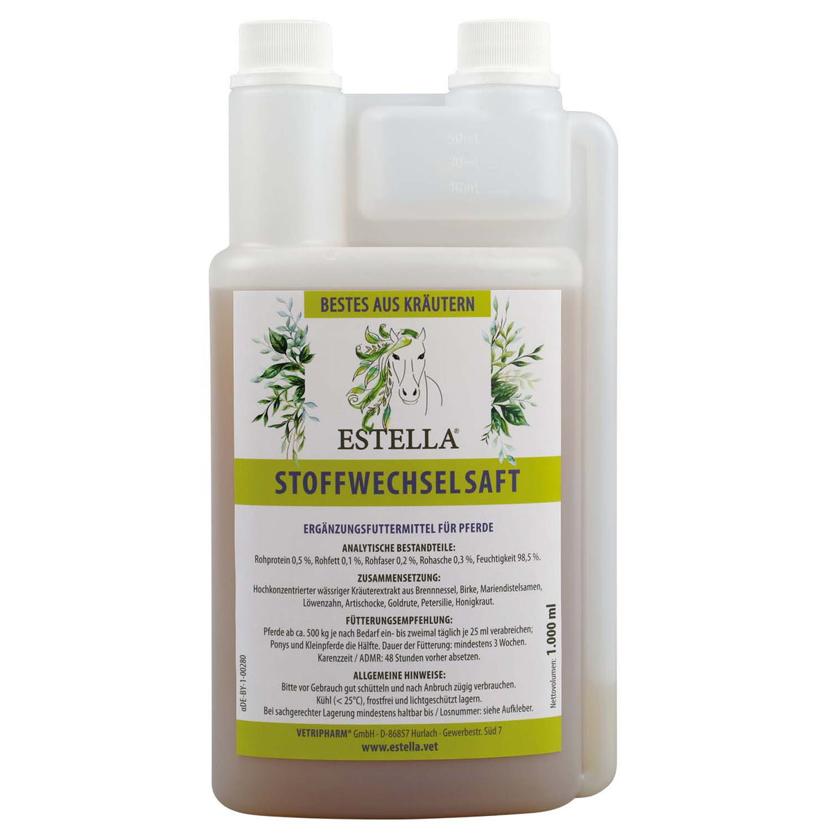 ESTELLA Stoffwechselsaft für Pferde 1000ml
