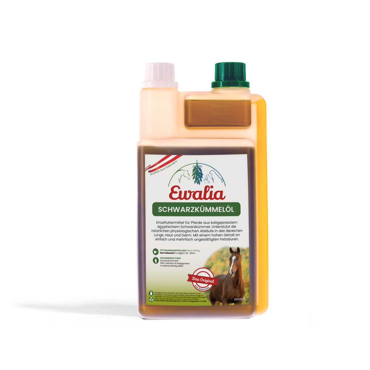 Ewalia Schwarzkümmelöl 1000ml MHD 08.10.2026
