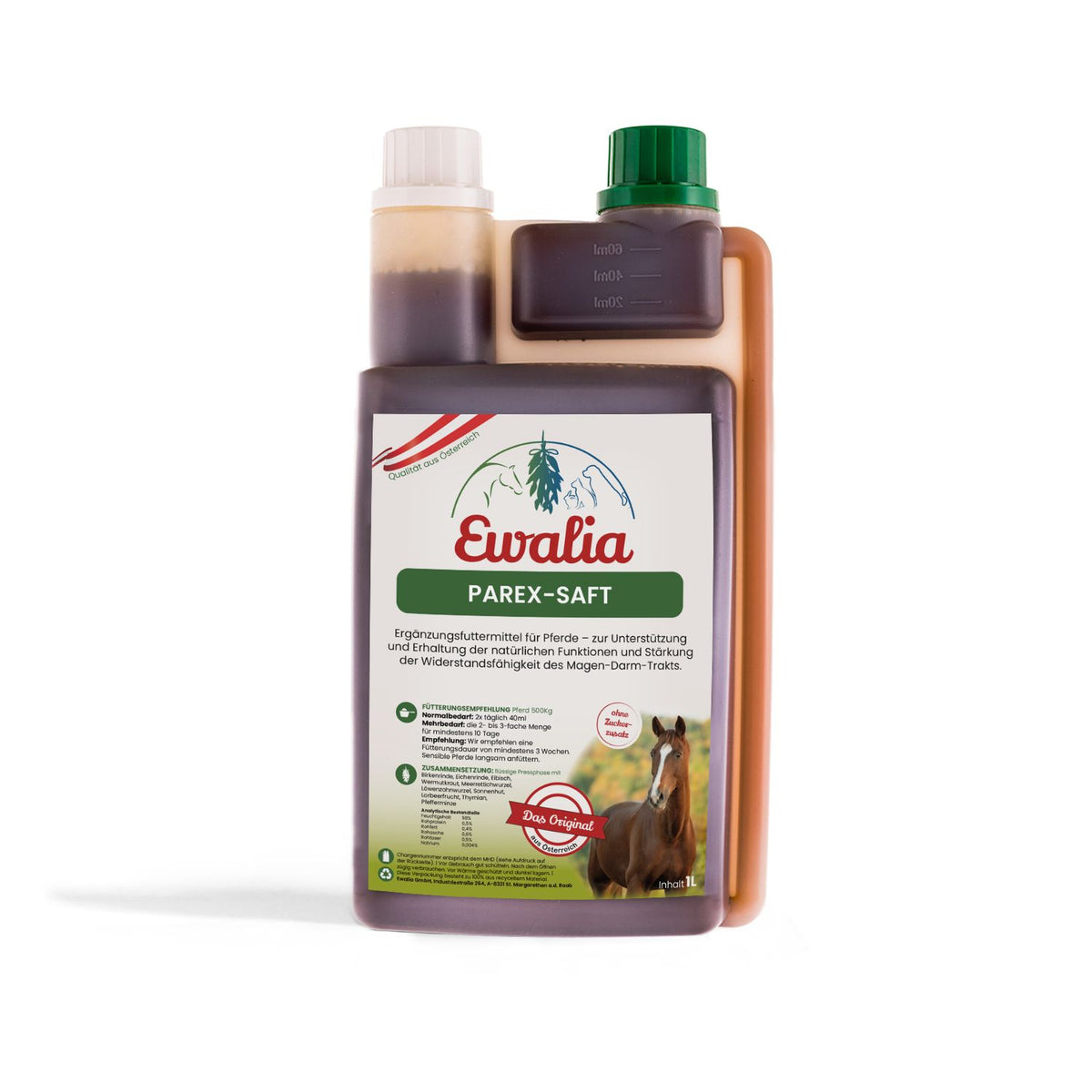 Ewalia Parex Parasiten Saft für Pferde 1000ml